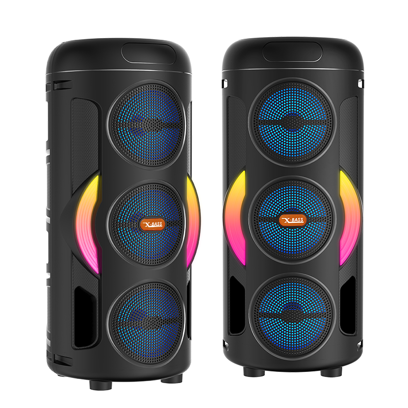 MZS-3302T Triple 3″ Party Bluetooth Speaker (Mic, RGB, TWS)