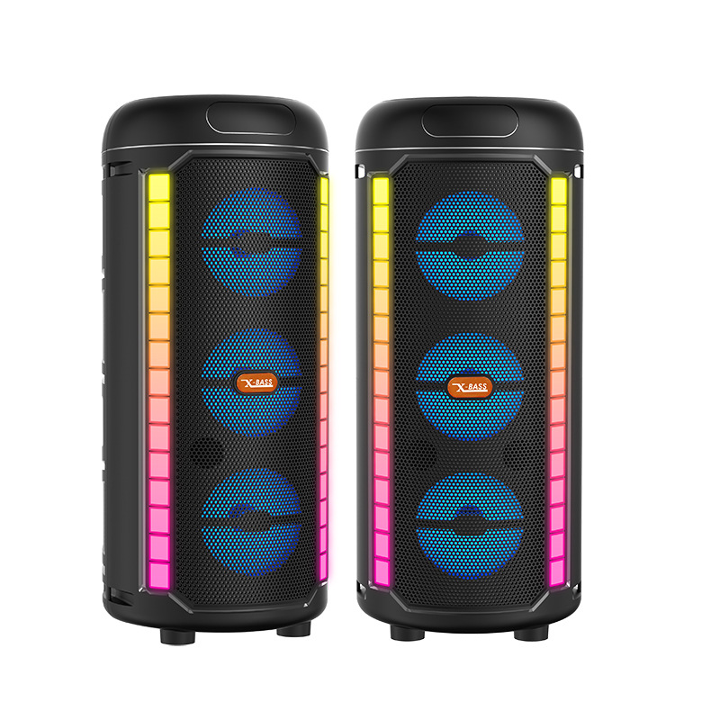MZS-3303T Triple 3 inch Party Bluetooth Speaker (Mic, RGB, TWS)
